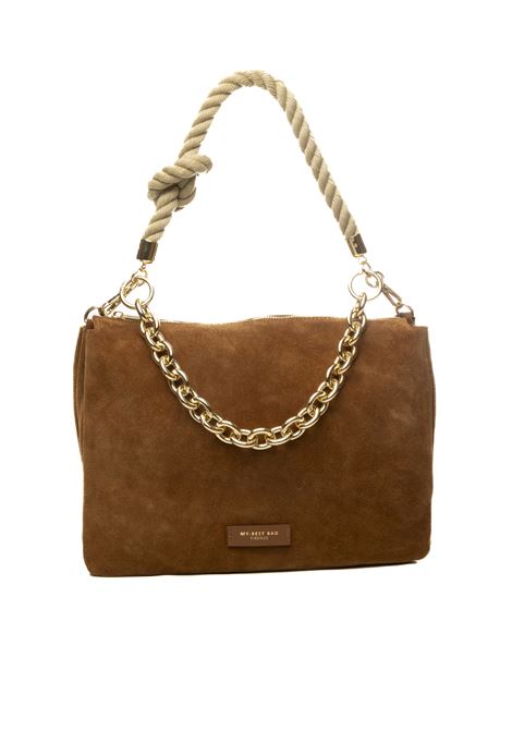 borsa a spalla reflex marrone scuro MY-BEST BAG | 2028REFLEX-CUOIO SCURO